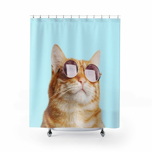 Cat Rules Shower Curtains